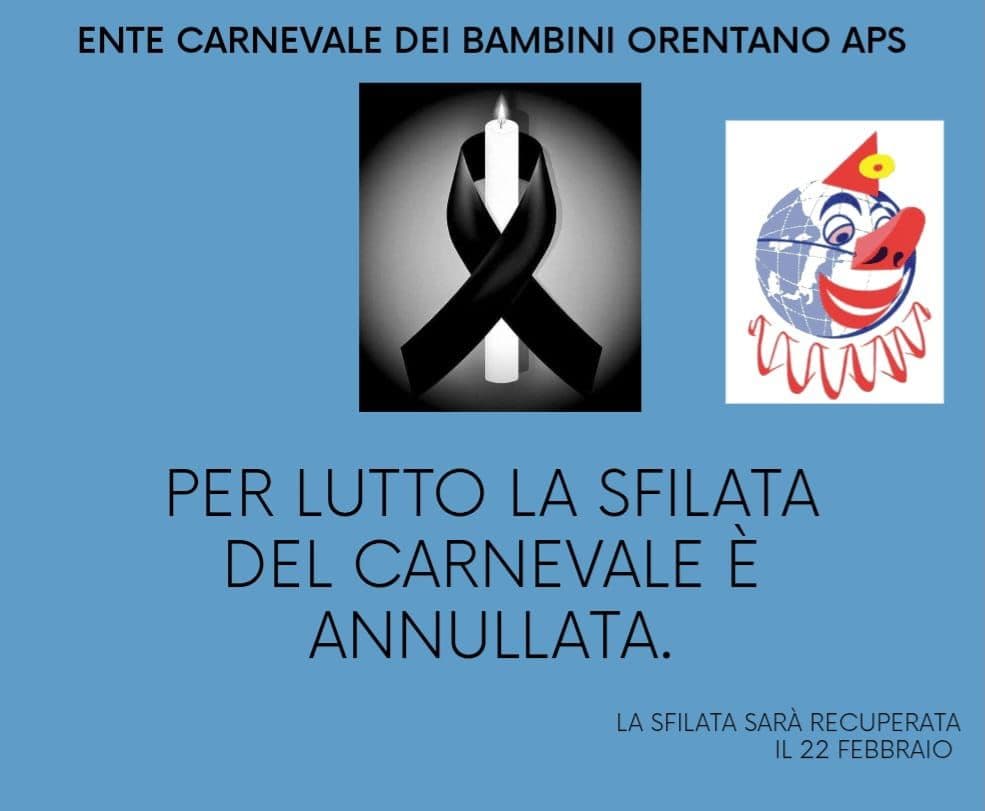 Cordoglio per la scomparsa di Paride dell'Ente Carnevale